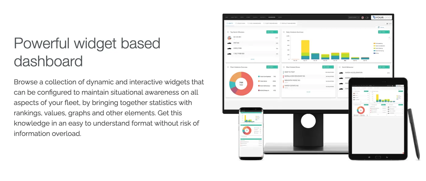GeoGuard web portal dashboard